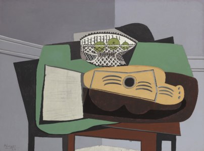 Pablo Picasso, Partition, Guitare, Compotier