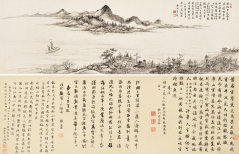 Sailing on a River in Spring