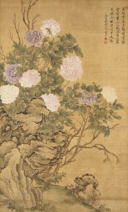 Peonies and Rock