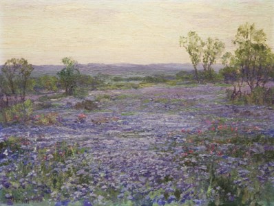 A Verbena Field at Twilight