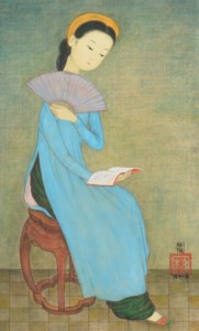Tunique bleue (Blue Ao Dai)