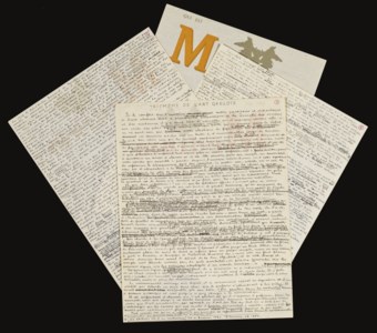 Triomphe de l'art gaulois . Manuscrit autographe signé, daté "Paris, 14 juin 1954"