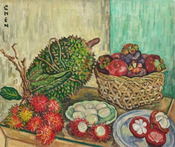 Georgette Chen, Still Life with Big Durian
