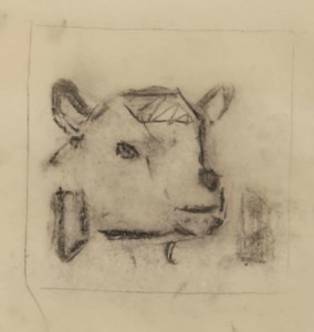 Goat - study for a tile