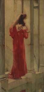 Lady in red