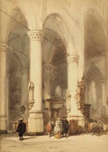 Interior of the Hooglandsche Kerk, Leiden