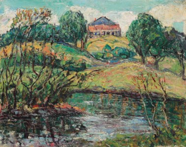A House Overlooking a River
