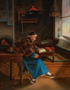 A scholar in his study
