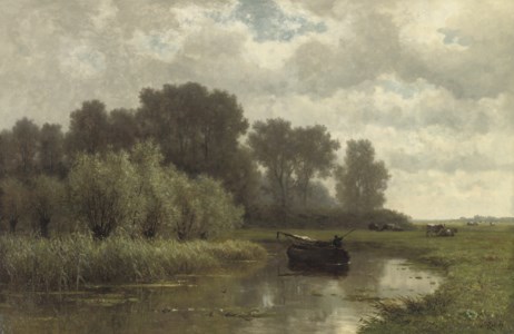 Fishing on the river Gein, near Abcoude