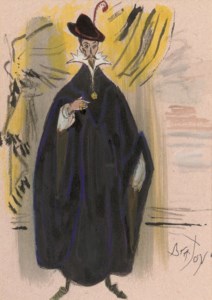 Study of a cloaked gentleman