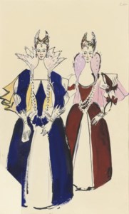 Costume design for an attendant on the Princess