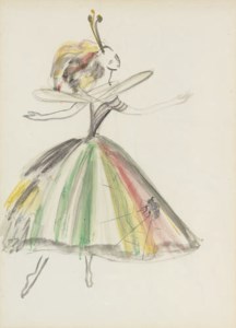 Design for a spirit in the garden in multi-colours