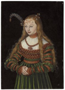 Lucas Cranach The Elder Kronach 1472-1553 Weimar, Portrait of Princess Sybille of Cleves, Wife of Johann Friedrich the Magnanimous of Saxony