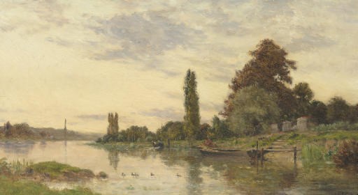 Lavandières près du fleuve