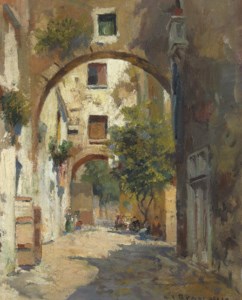 A Shady Street in Naples