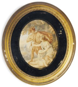 Venus and Adonis with Cupid