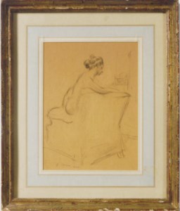 Nude sitting on a chair
