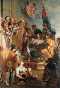 Saint Bernard converts a Duke of Aquitaine