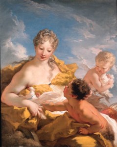 Venus, Cupid and a faun