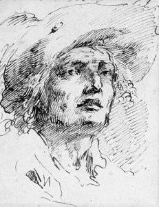 THE HEAD OF A MAN WEARING A HAT