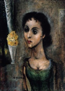 Femme aux fleurs