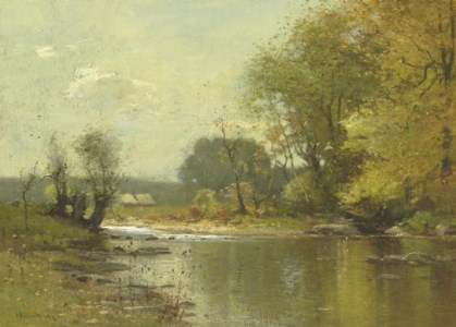 Wooded River Landscape