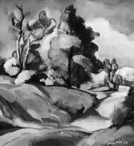 Landscape with trees