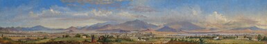 Important Panoramic View of the Valley of Mexico, San Angel