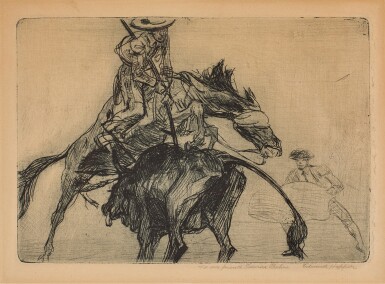 The Bull Fight (Levin 50; Zigrosser 3)