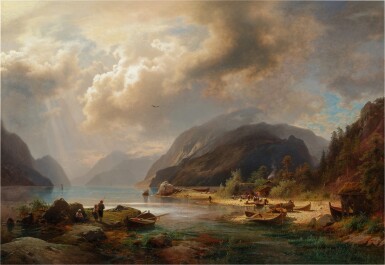 Alpine Lake Scene