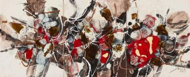 Jose Joya 荷西·荷雅  Untitled (triptych)  無題（三聯屏）