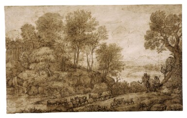 Landscape at Sunset with Mercury and Battus