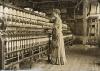In an old-fashioned textile mill (spinner). 1912