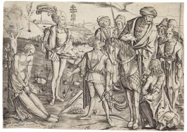 The King's Three Sons Shooting at their Father's Corpse; and The Woman with an Owl (Bartsch 4, 21)