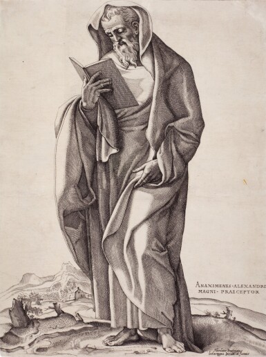 An Old Man Standing: Anaximenes (Bartsch 42)
