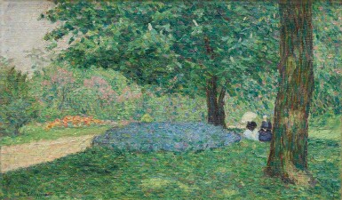 Conversation dans le parc