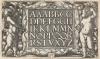 Latin Alphabet on a Richly Decorated Plate Between Two Genii