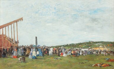 Eugène Louis Boudin, Deauville. Le champ de courses en 1866