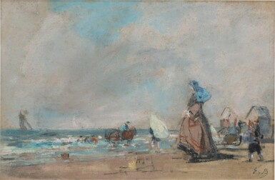 Sur la plage de Trouville