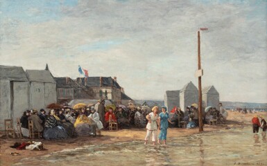 Eugène Louis Boudin, L'heure du bain à Trouville