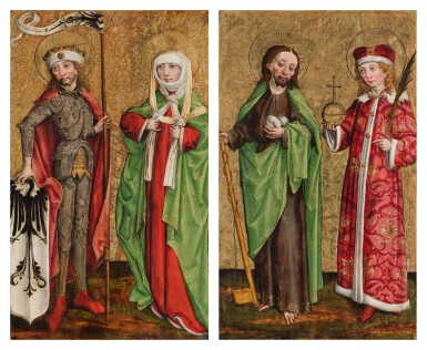 Saints Wenceslas and Ludmila of Bohemia; Saints James the Lesser and Vitus