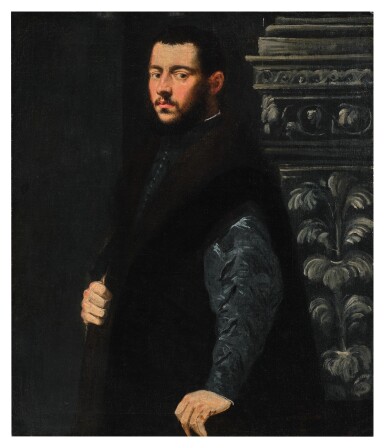 Portrait of a Young Man Wearing a Fur-Lined Cloak