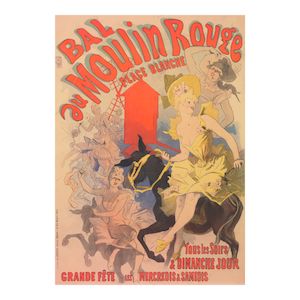 Jules Chéret (1836-1932); Bal au moulin rouge;