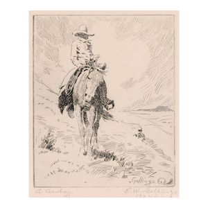 Bill (Elling William) Gollings (1878-1932); A Cowboy;