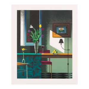 Bruce Cohen (born 1953); Untitled (Tulips & Glass of Wine);