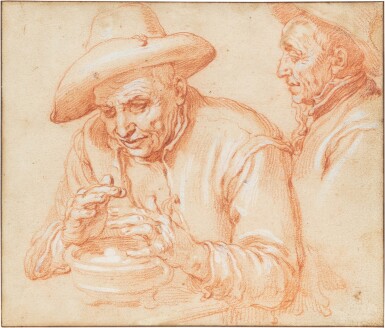 Studies of a Man Warming his hands over a Brazier | Etudes d'un homme se réchauffant auprès d'un brasier