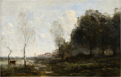 Memory of Saint-Ouen, Cow at the Pond (Souvenir de Saint-Ouen, Vache À L'Étang)