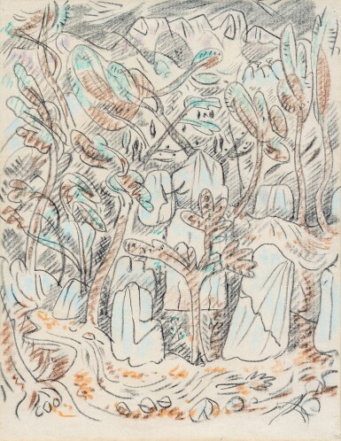 Paysage Sainte Victoire (Rochers et forêt)