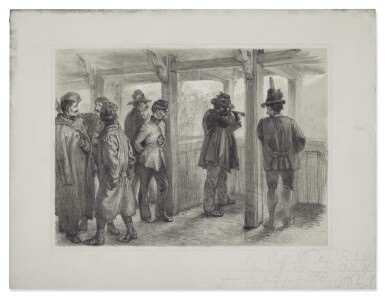 Men and Soldiers at a Shooting Range