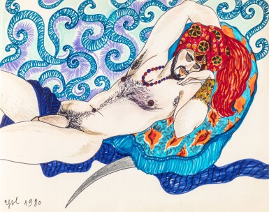 Erotic nude, 1980